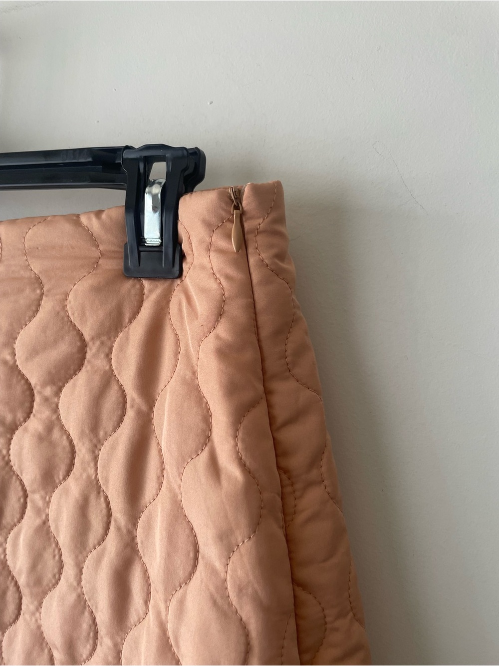 ( And now this) Quilted Mini Skirt in Soft Peach - Picture 6 of 9